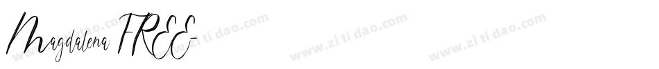 Magdalena FREE字体转换